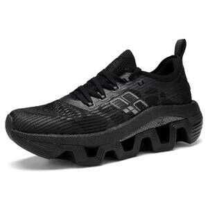 NEW PINNIP men's performance sneakers wave in black
